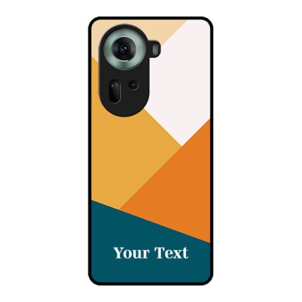 Oppo Reno 11 5G Custom Glass Phone Case - Stacked Multi - Colour Design Oppo Reno 11 5G Custom Glass Phone Case - Stacked Multi - Colour Design