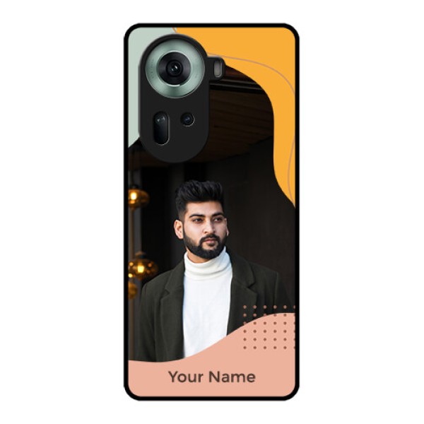 Oppo Reno 11 5G Custom Glass Phone Case - Tri - Coloured Overlay Design Oppo Reno 11 5G Custom Glass Phone Case - Tri - Coloured Overlay Design