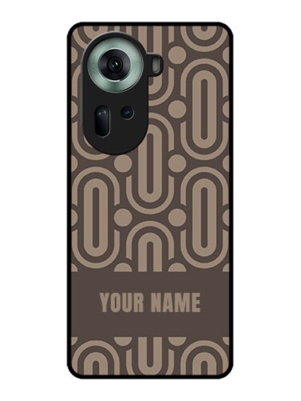 Custom Oppo Reno 11 5G Custom Glass Phone Case - Captivating Zero Pattern Design