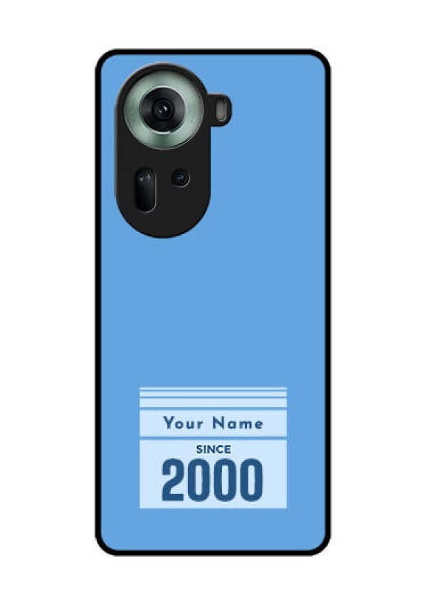 Oppo Reno 11 5G Custom Glass Phone Case - Custom Year Of Birth Design