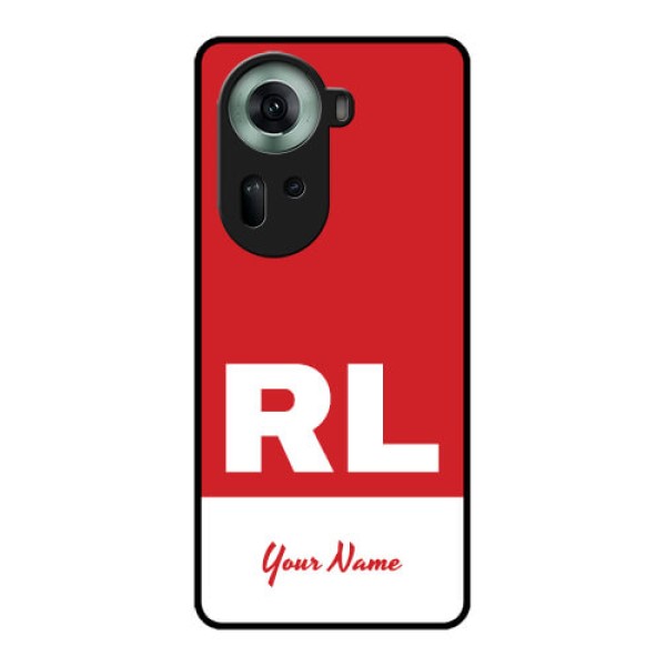 Oppo Reno 11 5G Custom Glass Phone Case - Dual Tone Custom Text Design Oppo Reno 11 5G Custom Glass Phone Case - Dual Tone Custom Text Design