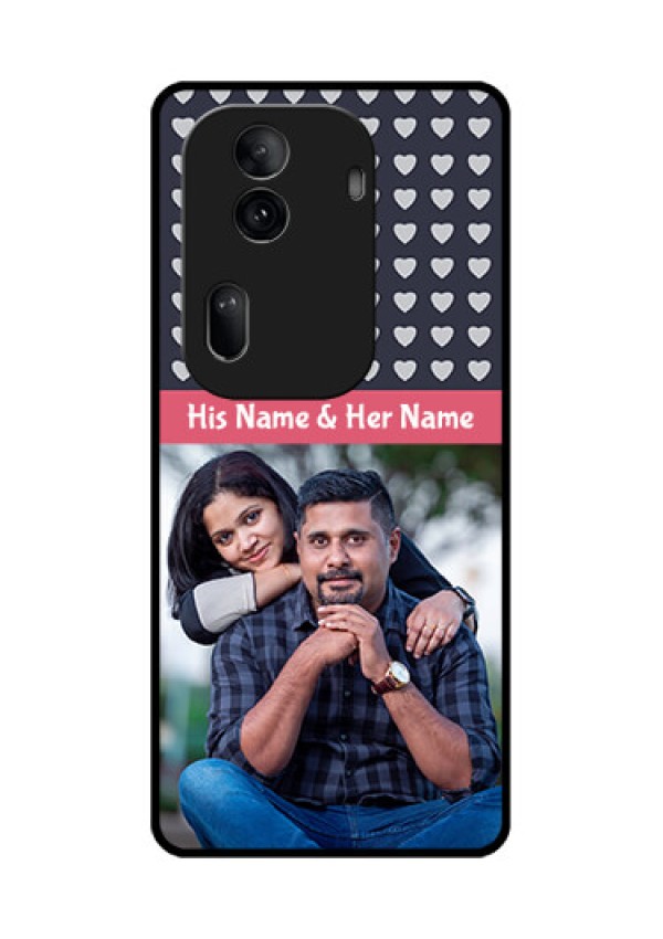 Oppo Reno 11 Pro 5G Custom Glass Phone Case - Love Symbols Design