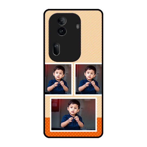 Oppo Reno 11 Pro 5G Custom Glass Phone Case - Bulk Photos Upload Design