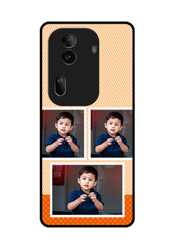 Oppo Reno 11 Pro 5G Custom Glass Phone Case - Bulk Photos Upload Design