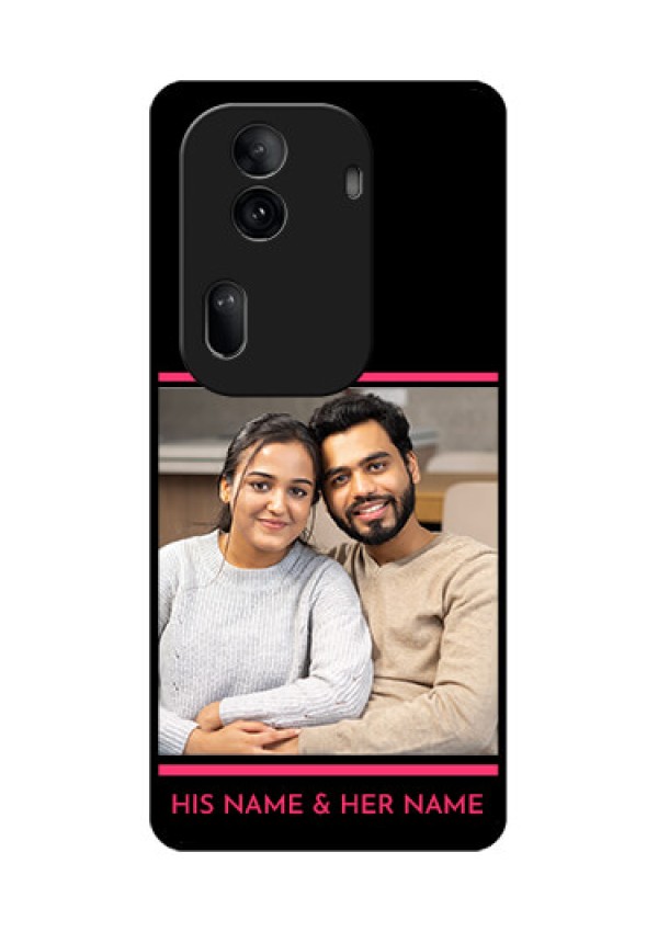 Oppo Reno 11 Pro 5G Custom Glass Phone Case - With Add Text Design