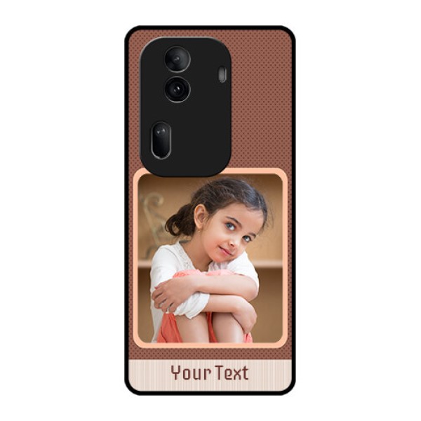 Oppo Reno 11 Pro 5G Custom Glass Phone Case - Simple Pic Upload Design