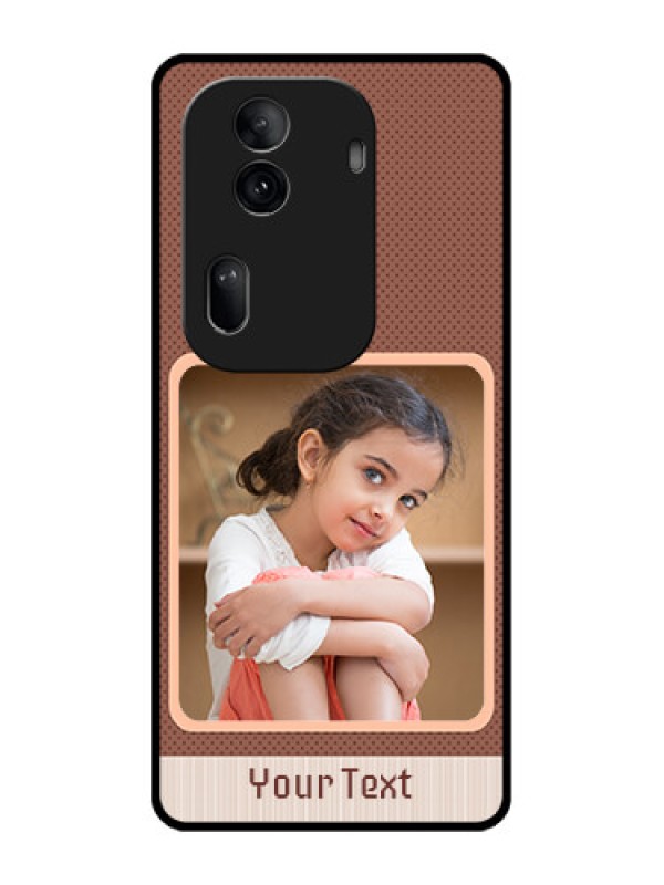 Custom Oppo Reno 11 Pro 5G Custom Glass Phone Case - Simple Pic Upload Design