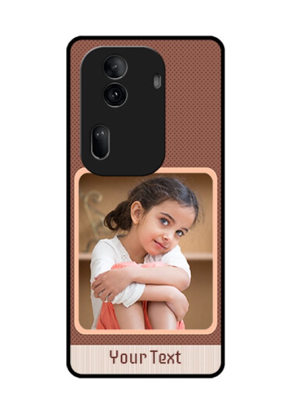 Oppo Reno 11 Pro 5G Custom Glass Phone Case - Simple Pic Upload Design