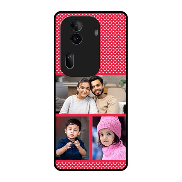 Oppo Reno 11 Pro 5G Custom Glass Phone Case - Bulk Photo Upload Design