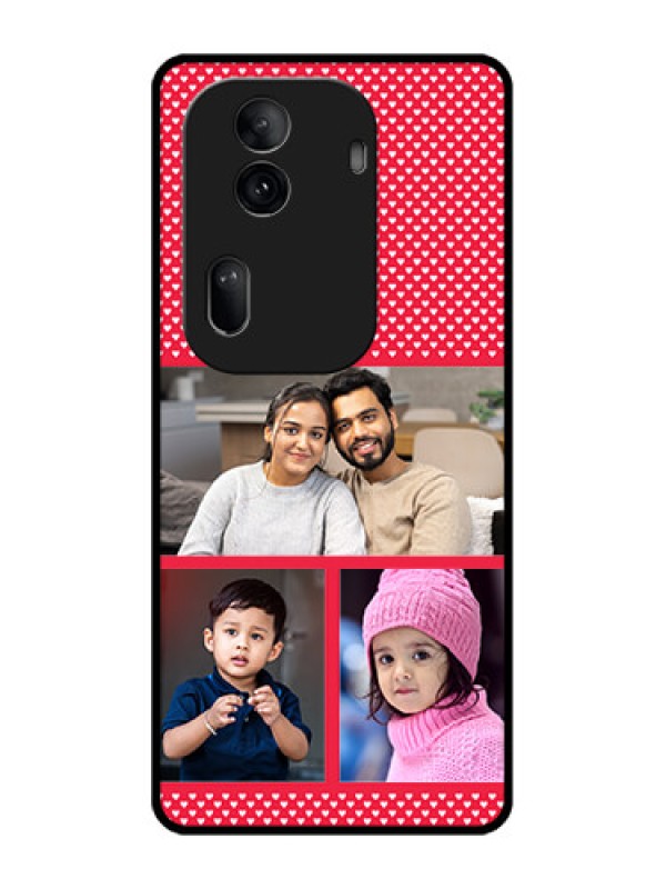 Custom Oppo Reno 11 Pro 5G Custom Glass Phone Case - Bulk Photo Upload Design