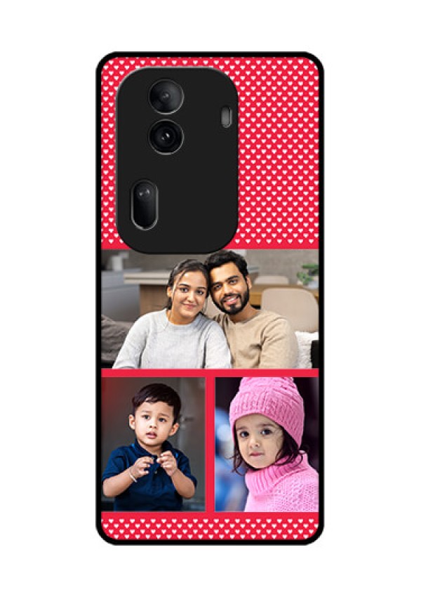 Oppo Reno 11 Pro 5G Custom Glass Phone Case - Bulk Photo Upload Design