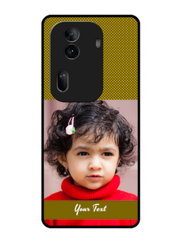 Custom Oppo Reno 11 Pro 5G Custom Glass Phone Case - Simple Green Color Design