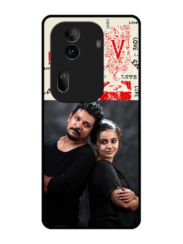 Custom Oppo Reno 11 Pro 5G Custom Glass Phone Case - Trendy Love Design Case