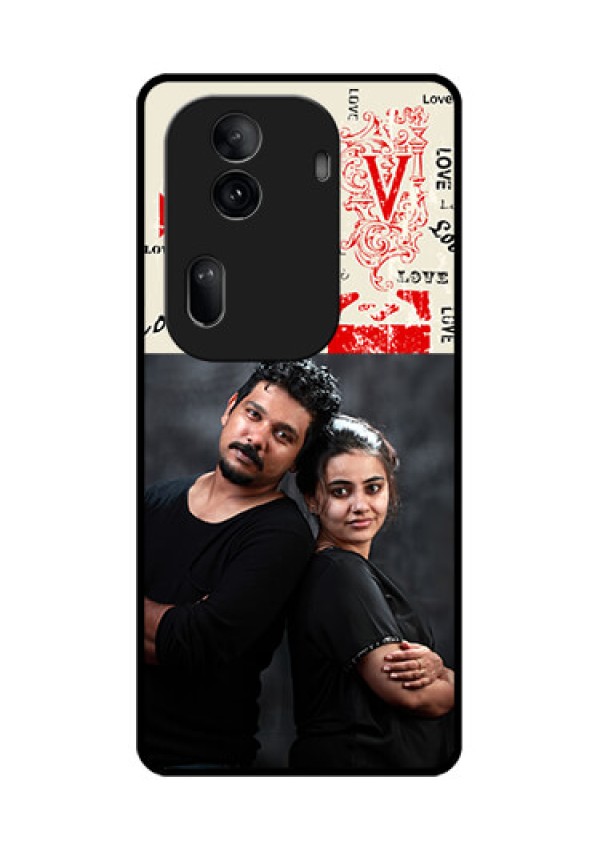 Oppo Reno 11 Pro 5G Custom Glass Phone Case - Trendy Love Design Case