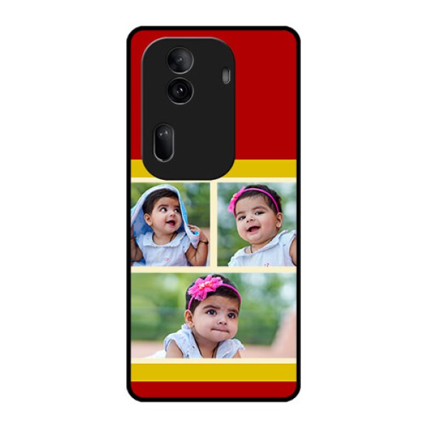Oppo Reno 11 Pro 5G Custom Glass Phone Case - Multiple Pic Upload Design