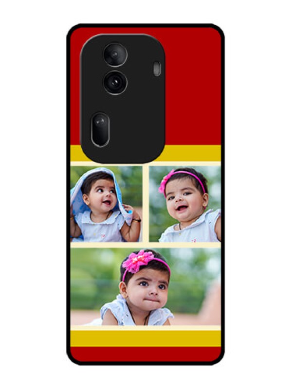 Custom Oppo Reno 11 Pro 5G Custom Glass Phone Case - Multiple Pic Upload Design