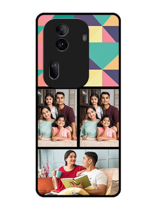 Custom Oppo Reno 11 Pro 5G Custom Glass Phone Case - Bulk Pic Upload Design