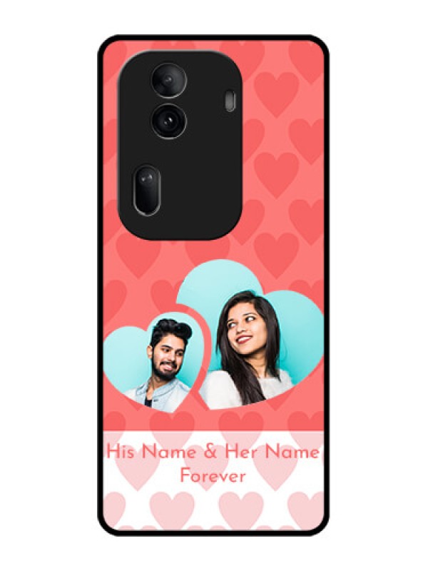 Custom Oppo Reno 11 Pro 5G Custom Glass Phone Case - Couple Pic Upload Design