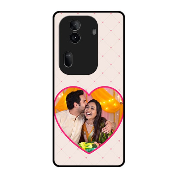 Oppo Reno 11 Pro 5G Custom Glass Phone Case - Heart Shape Design