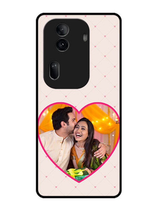 Custom Oppo Reno 11 Pro 5G Custom Glass Phone Case - Heart Shape Design