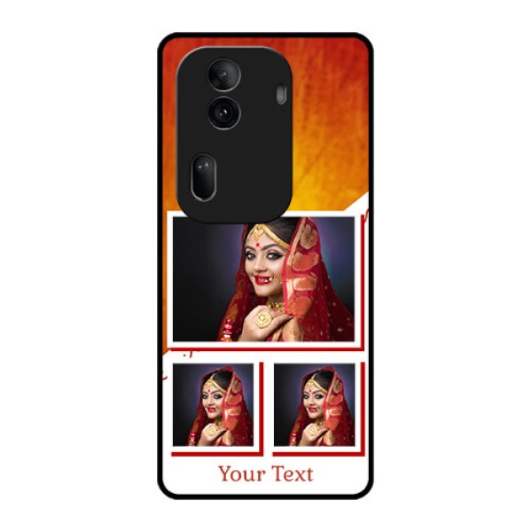 Oppo Reno 11 Pro 5G Custom Glass Phone Case - Wedding Memories Design