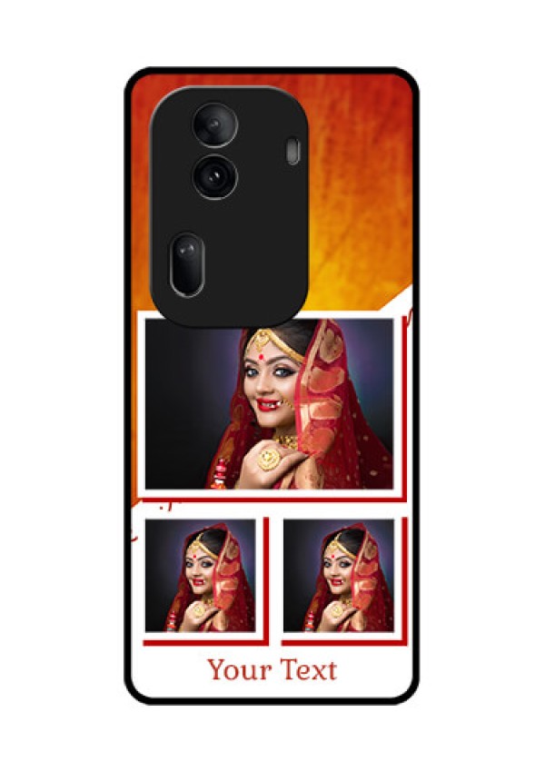 Oppo Reno 11 Pro 5G Custom Glass Phone Case - Wedding Memories Design