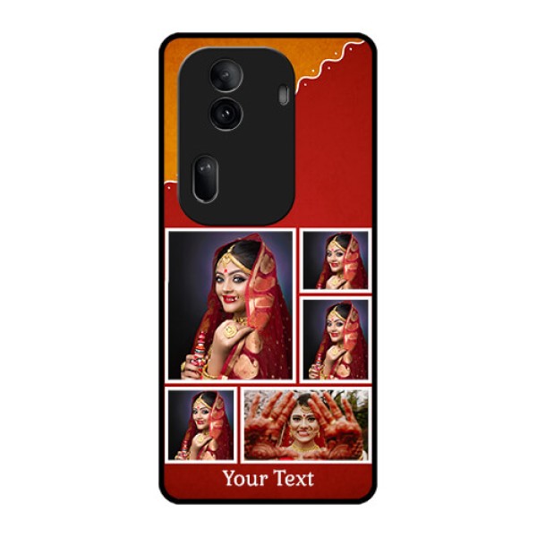 Oppo Reno 11 Pro 5G Custom Glass Phone Case - Wedding Pic Upload Design