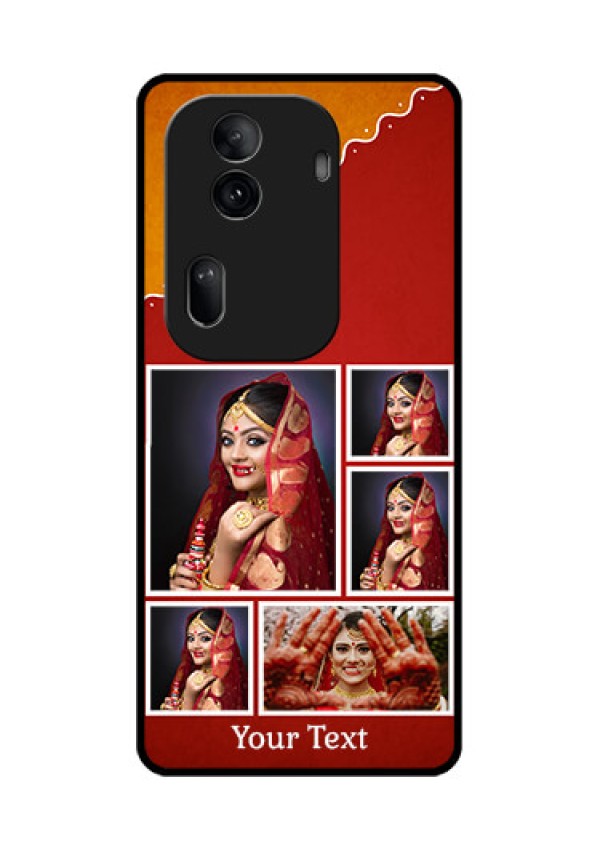 Oppo Reno 11 Pro 5G Custom Glass Phone Case - Wedding Pic Upload Design