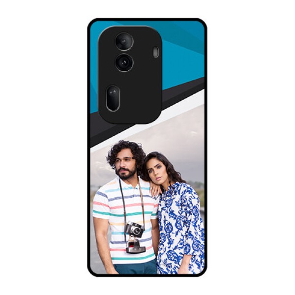 Oppo Reno 11 Pro 5G Custom Glass Phone Case - Simple Pattern Photo Upload Design Oppo Reno 11 Pro 5G Custom Glass Phone Case - Simple Pattern Photo Upload Design