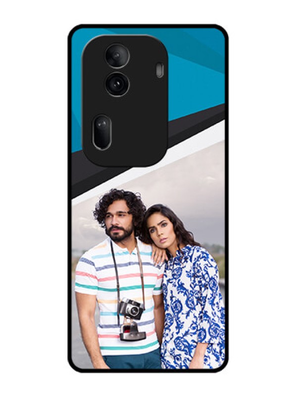Custom Oppo Reno 11 Pro 5G Custom Glass Phone Case - Simple Pattern Photo Upload Design