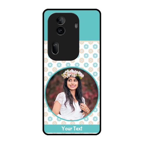 Oppo Reno 11 Pro 5G Custom Glass Phone Case - Beautiful Flowers Design