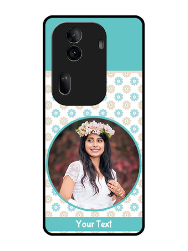Custom Oppo Reno 11 Pro 5G Custom Glass Phone Case - Beautiful Flowers Design