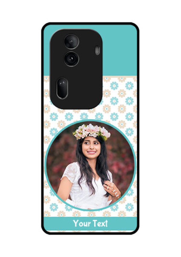 Oppo Reno 11 Pro 5G Custom Glass Phone Case - Beautiful Flowers Design