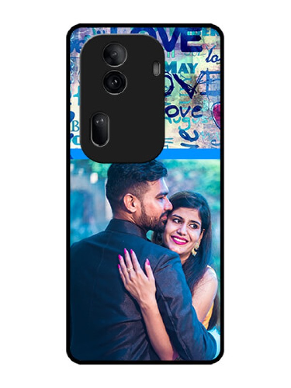 Custom Oppo Reno 11 Pro 5G Custom Glass Phone Case - Colorful Love Design
