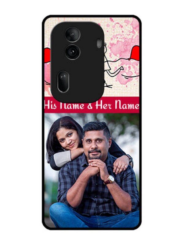 Custom Oppo Reno 11 Pro 5G Custom Glass Phone Case - You And Me Case Design
