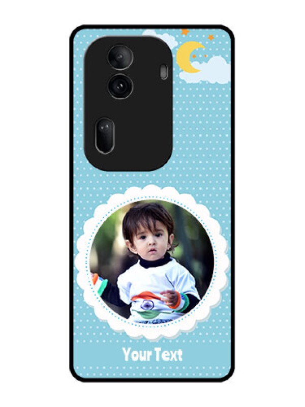 Custom Oppo Reno 11 Pro 5G Custom Glass Phone Case - Violet Pattern Design