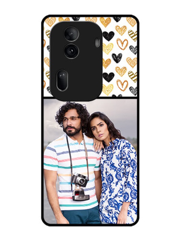 Custom Oppo Reno 11 Pro 5G Custom Glass Phone Case - Love Symbol Design