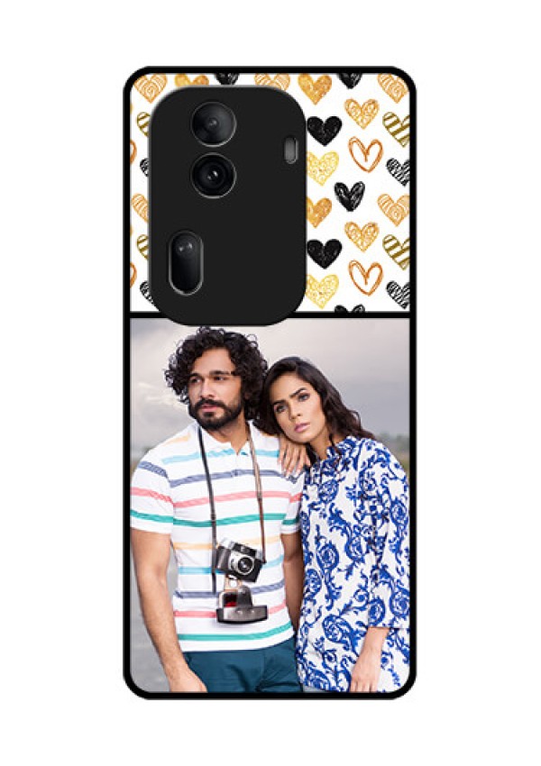 Oppo Reno 11 Pro 5G Custom Glass Phone Case - Love Symbol Design