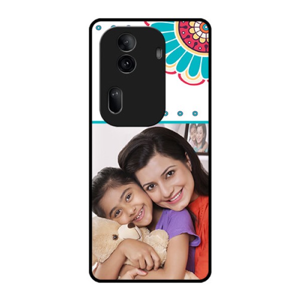 Oppo Reno 11 Pro 5G Custom Glass Phone Case - Flower Design