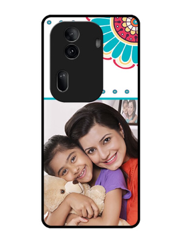 Custom Oppo Reno 11 Pro 5G Custom Glass Phone Case - Flower Design