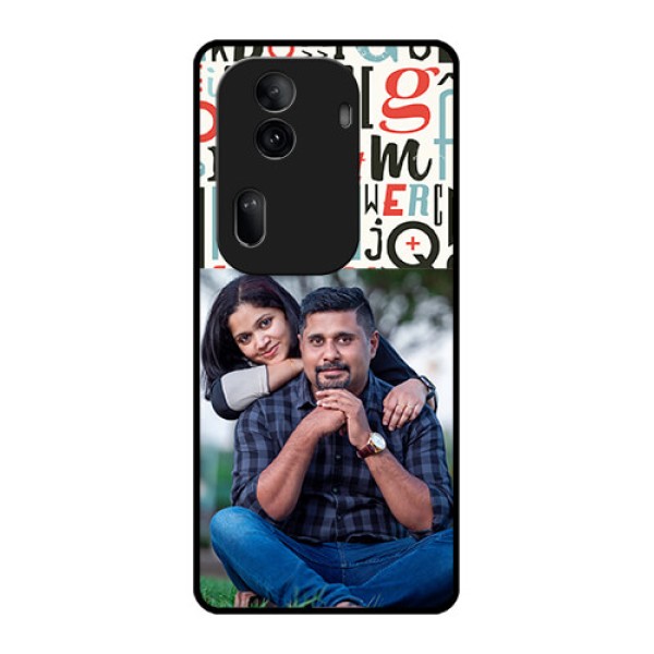 Oppo Reno 11 Pro 5G Custom Glass Phone Case - Alphabet Design