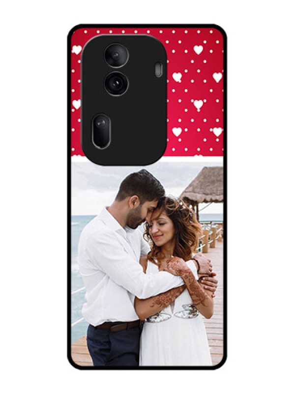 Custom Oppo Reno 11 Pro 5G Custom Glass Phone Case - Hearts Mobile Case Design