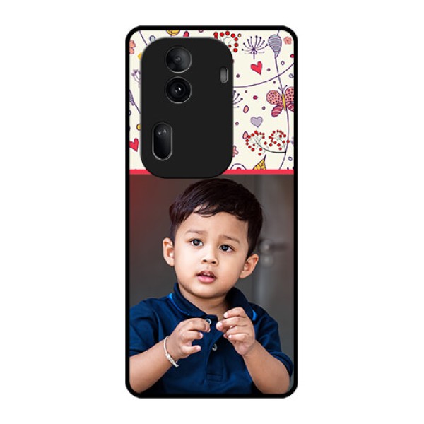 Oppo Reno 11 Pro 5G Custom Glass Phone Case - Premium Floral Design