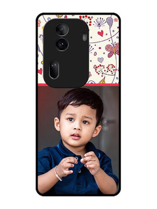 Custom Oppo Reno 11 Pro 5G Custom Glass Phone Case - Premium Floral Design