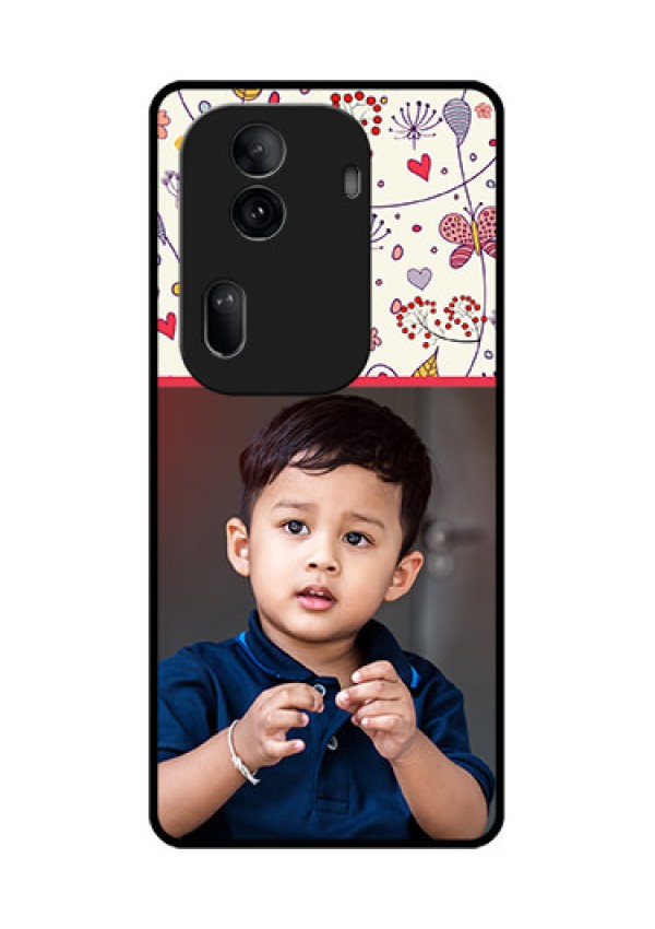 Oppo Reno 11 Pro 5G Custom Glass Phone Case - Premium Floral Design
