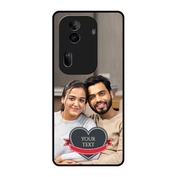 Oppo Reno 11 Pro 5G Custom Glass Phone Case - Just Married Couple Design Oppo Reno 11 Pro 5G Custom Glass Phone Case - Just Married Couple Design