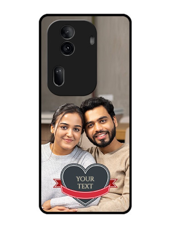 Custom Oppo Reno 11 Pro 5G Custom Glass Phone Case - Just Married Couple Design