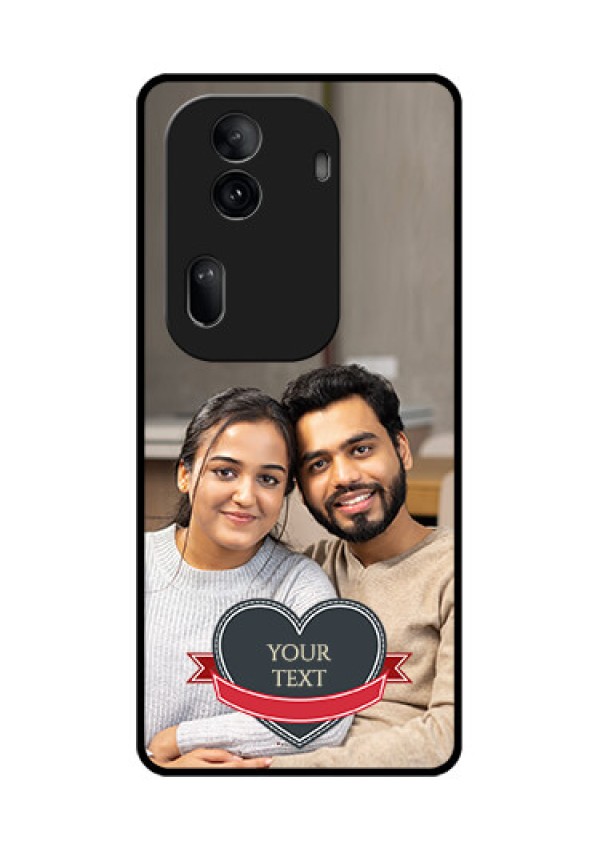 Oppo Reno 11 Pro 5G Custom Glass Phone Case - Just Married Couple Design