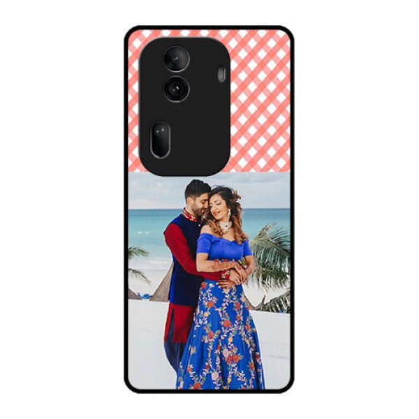 Oppo Reno 11 Pro 5G Custom Glass Phone Case - Pink Pattern Design