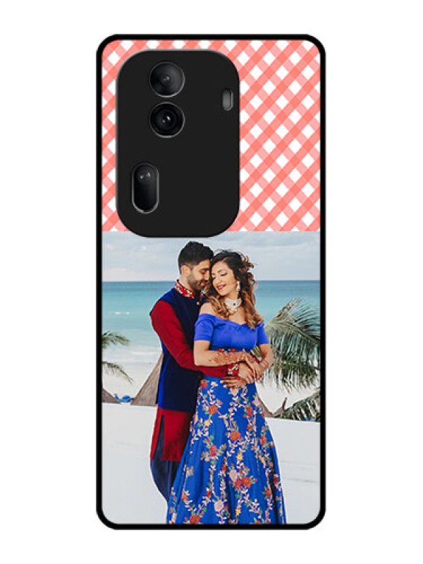 Custom Oppo Reno 11 Pro 5G Custom Glass Phone Case - Pink Pattern Design